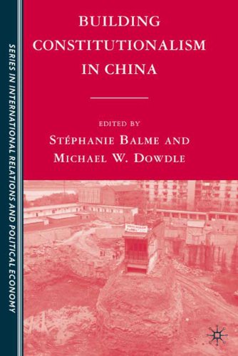 Building Constitutionalism in China