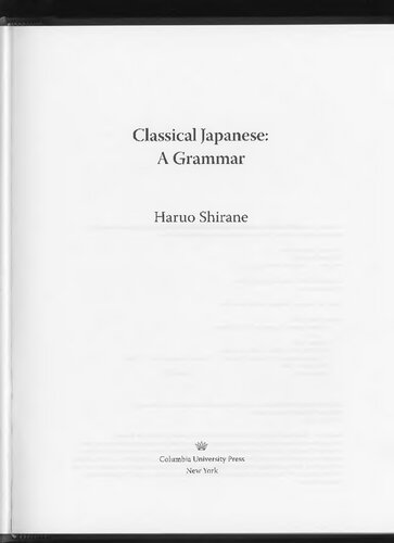 Classical Japanese