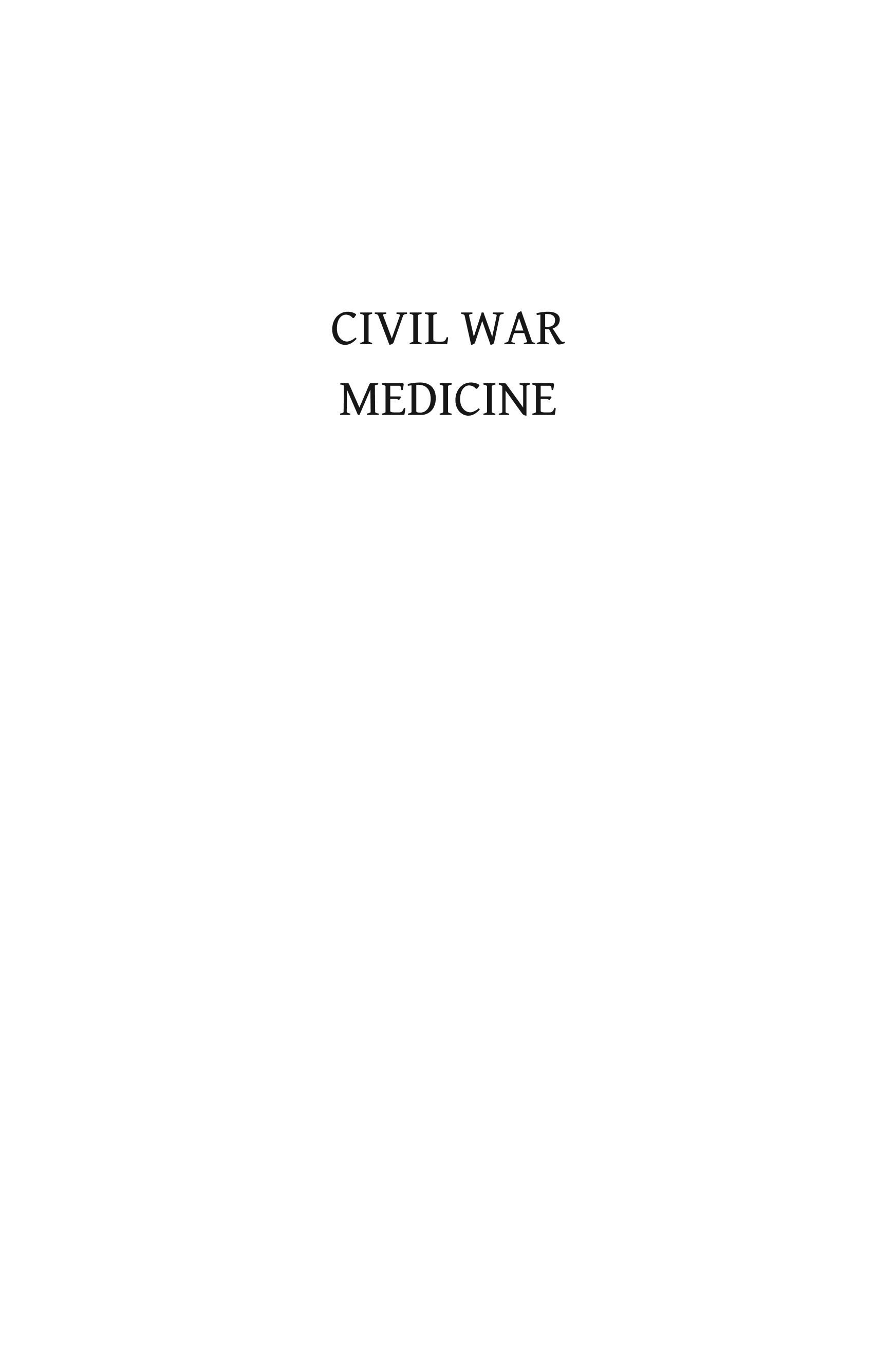 Civil War Medicine