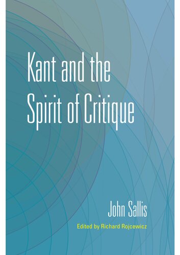 Kant and the Spirit of Critique