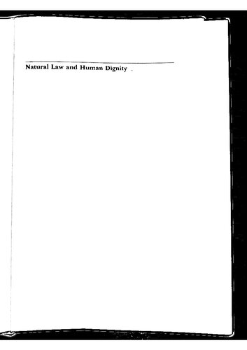 Natural Law and Human Dignity