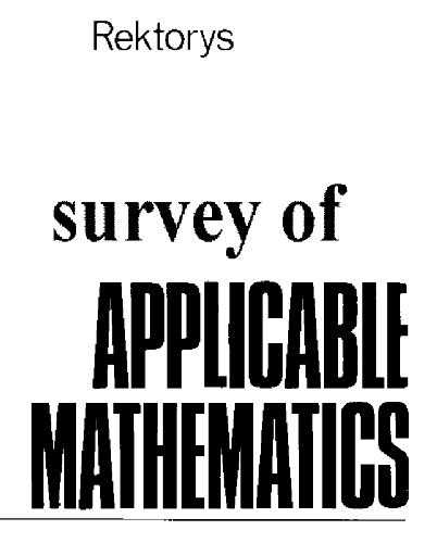 Survey of Applicable Mathematics