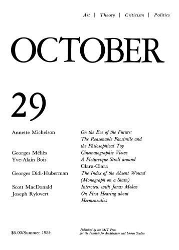 October journal No.29 Summer (1984)