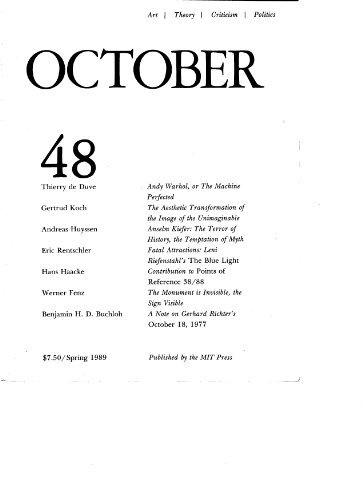 October 48 (Art, Theory, Critcism, Politics, Spring 1989)