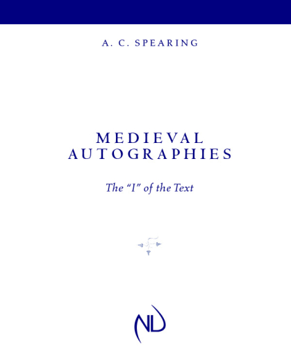 Medieval Autographies