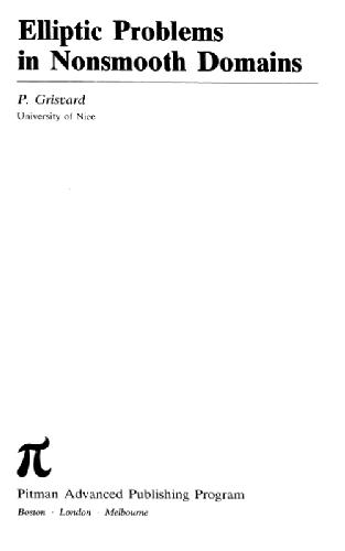 Elliptic Problems In Nonsmooth Domains