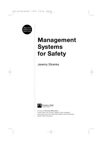 Management Systems for Safety. Jeremy Stranks