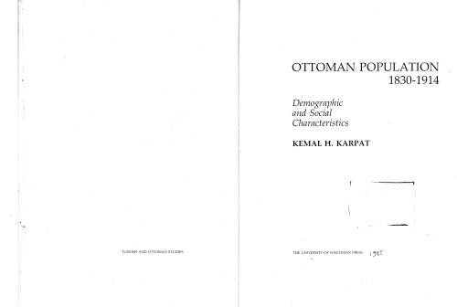 Ottoman Population, 1830-1914