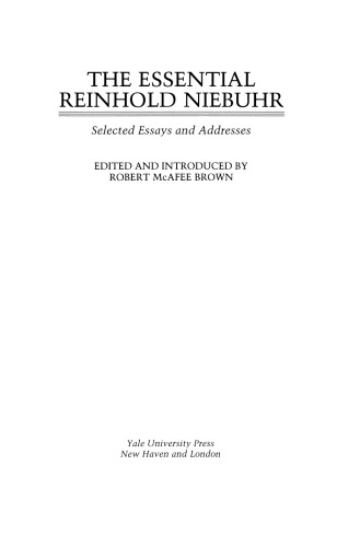 The Essential Reinhold Niebuhr