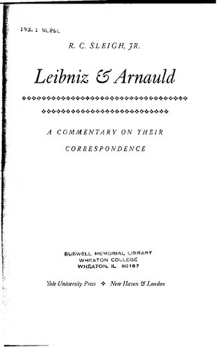 Leibniz and Arnauld