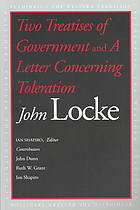 Two Treatises of Government and a Letter Concerning Toleration