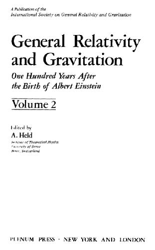 General Relativity and Gravitation