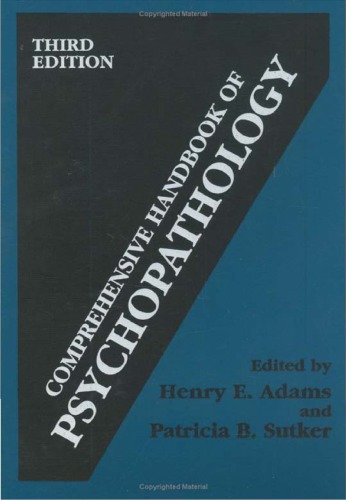 Comprehensive Handbook of Psychopathology