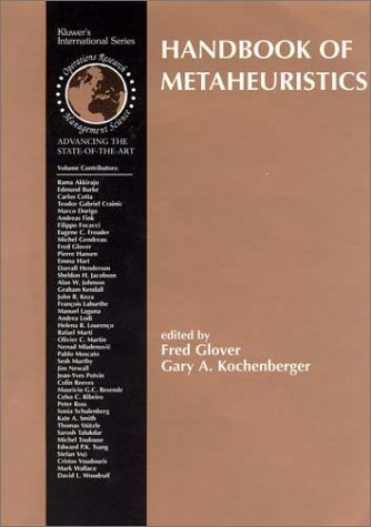 Handbook of metaheuristics