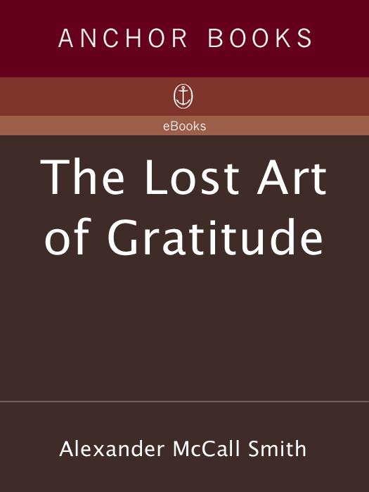 The Lost Art of Gratitude