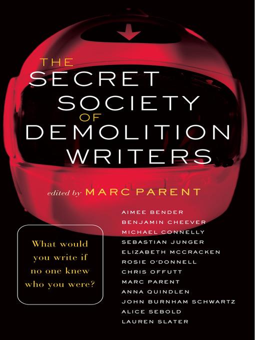 The Secret Society of Demolition Writers