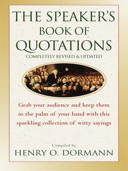 The Speaker's Book of Quotations