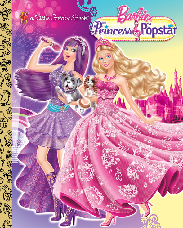 Princess and the Popstar Little Golden Book (Barbie)