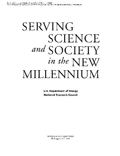 Serving Science And Society In The New Millennium