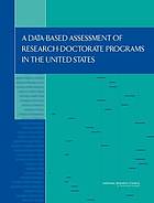 A Data-Based Assessment of Research-Doctorate Programs in the United States (with CD)