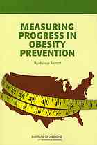 Measuring Progress in Obesity Prevention