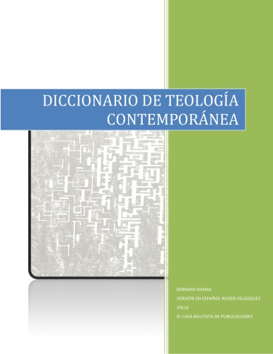 Diccionario de teología contemporánea