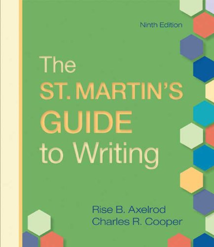 The St. Martin's Guide to Writing