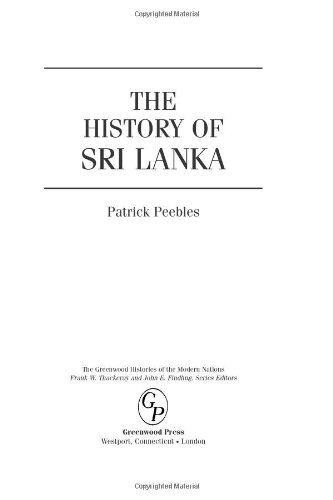 The History of Sri Lanka