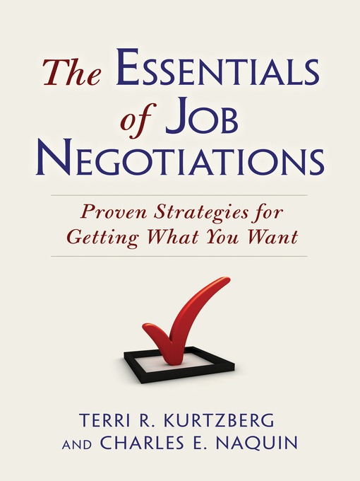 The Essentials of Job Negotiations