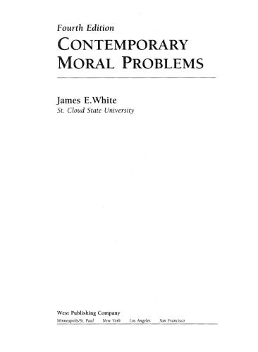 Contemporary Moral Problems