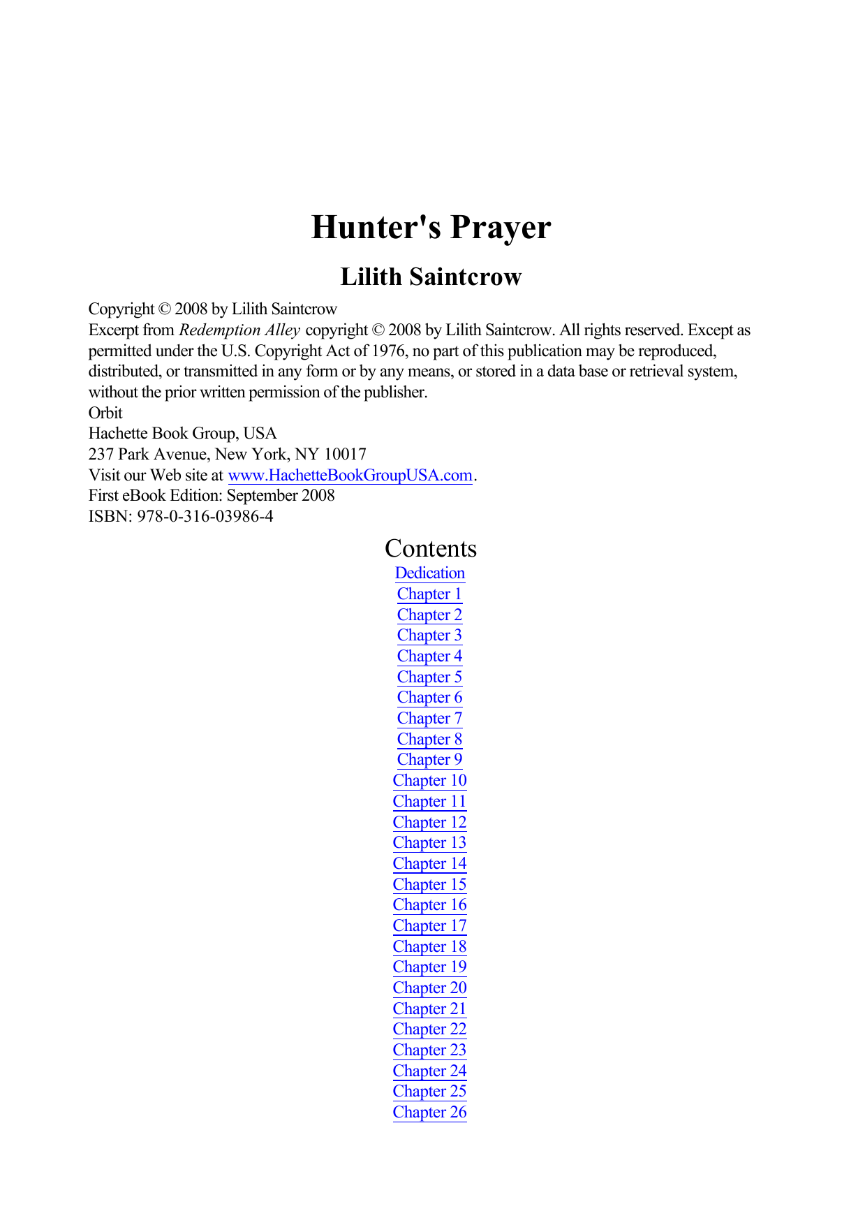 Hunter's Prayer