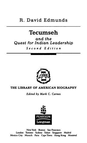 Tecumseh and the Quest for Indian Leadership