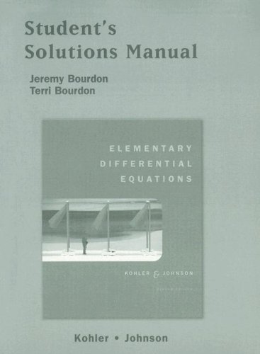 Elementary Differential Equations