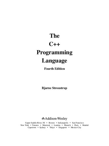 The C++ Programming Language