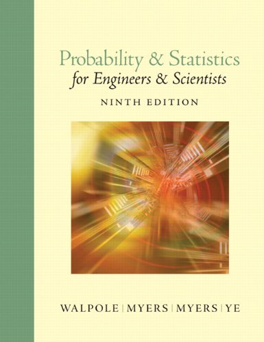 Probability &amp; Statistics for Engineers &amp; Scientists