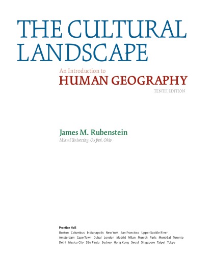 The Cultural Landscape