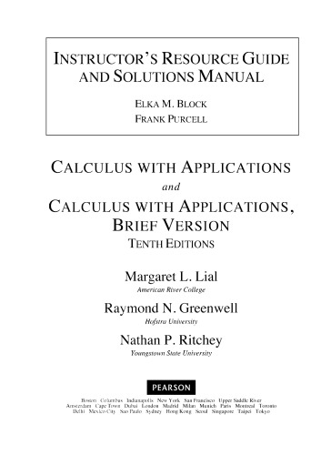 Calculus with Applications [With Access Code]