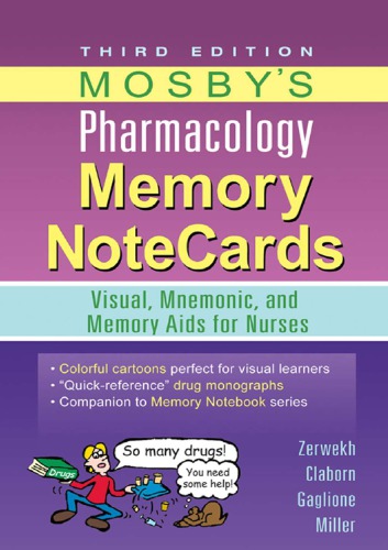 Mosby's Pharmacology Memory Notecards