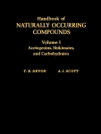 Handbook of Naturally Occurring Compounds