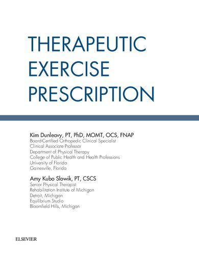 Therapeutic Exercise Prescription