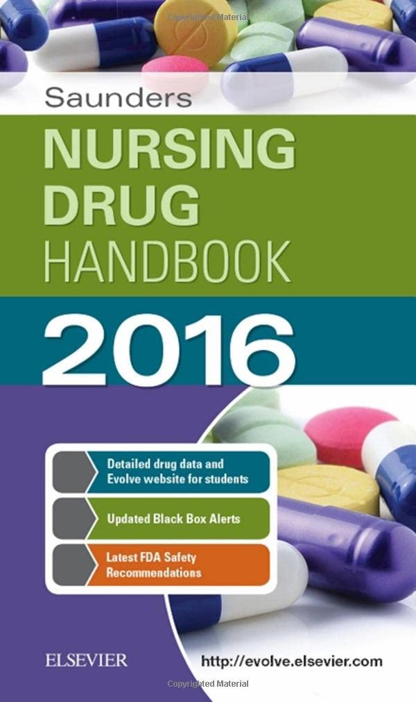 Saunders Nursing Drug Handbook 2016