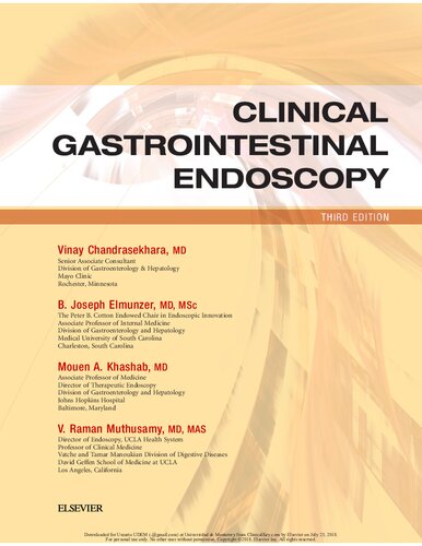 Clinical gastrointestinal endoscopy