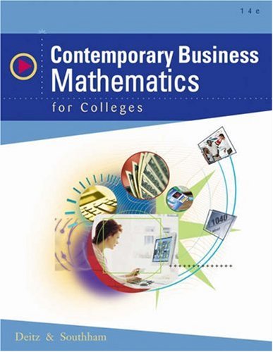 Contemporary Business Mathematics For Colleges