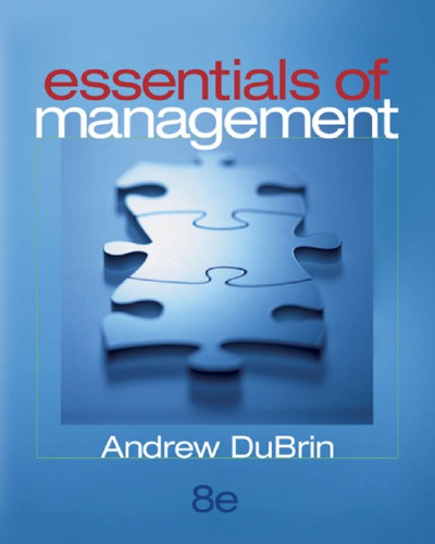 Essentials of Management.