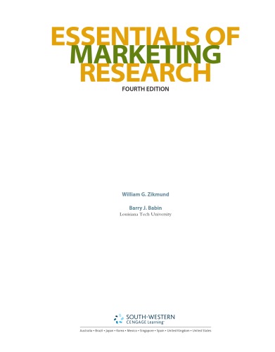 Essentials of Marketing Research (Book Only)