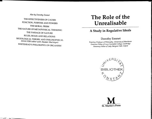 The Role Of The Unrealisable