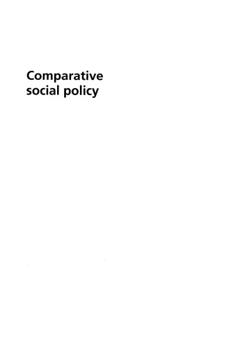 Comparitive Social Policy