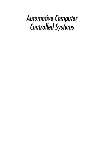 Automotive Computer Controlled Systems