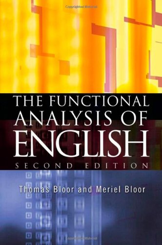 The Functional Analysis of English