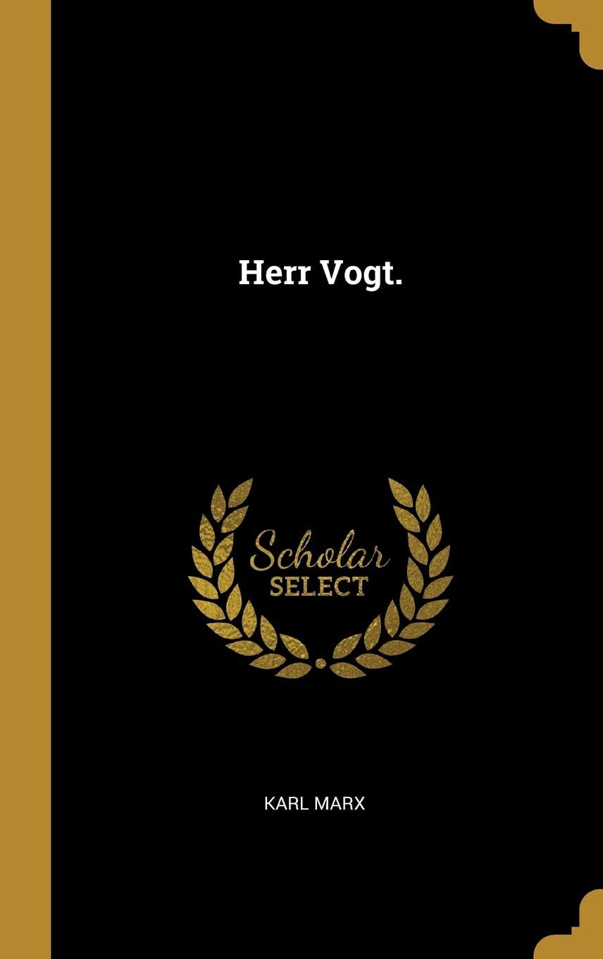 Herr Vogt. (German Edition)